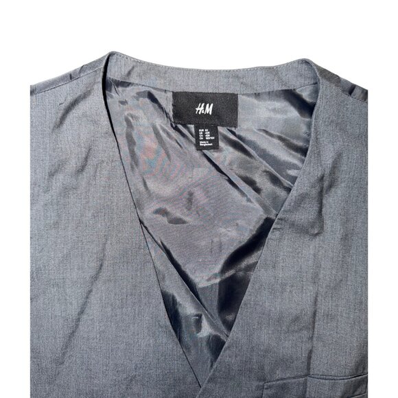 H&M Mens Suit Vest Dark Gray US Size 42R - Picture 3 of 3